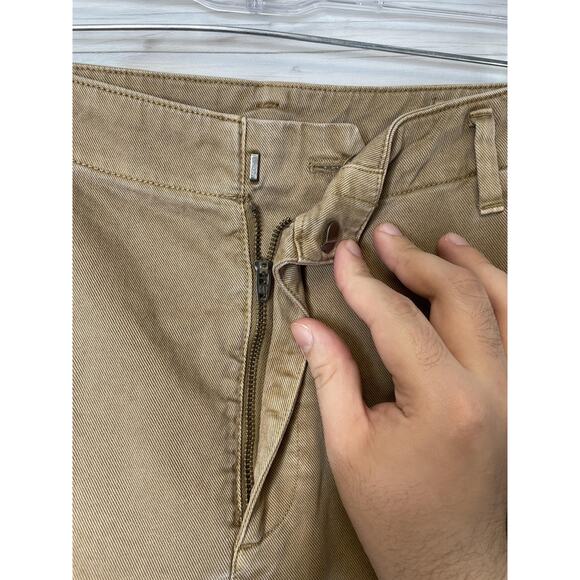 GAP Cargo Pants Womens 14 Khaki Loose Khaki Mojave Regenerative Cotton Casual - Picture 2 of 14